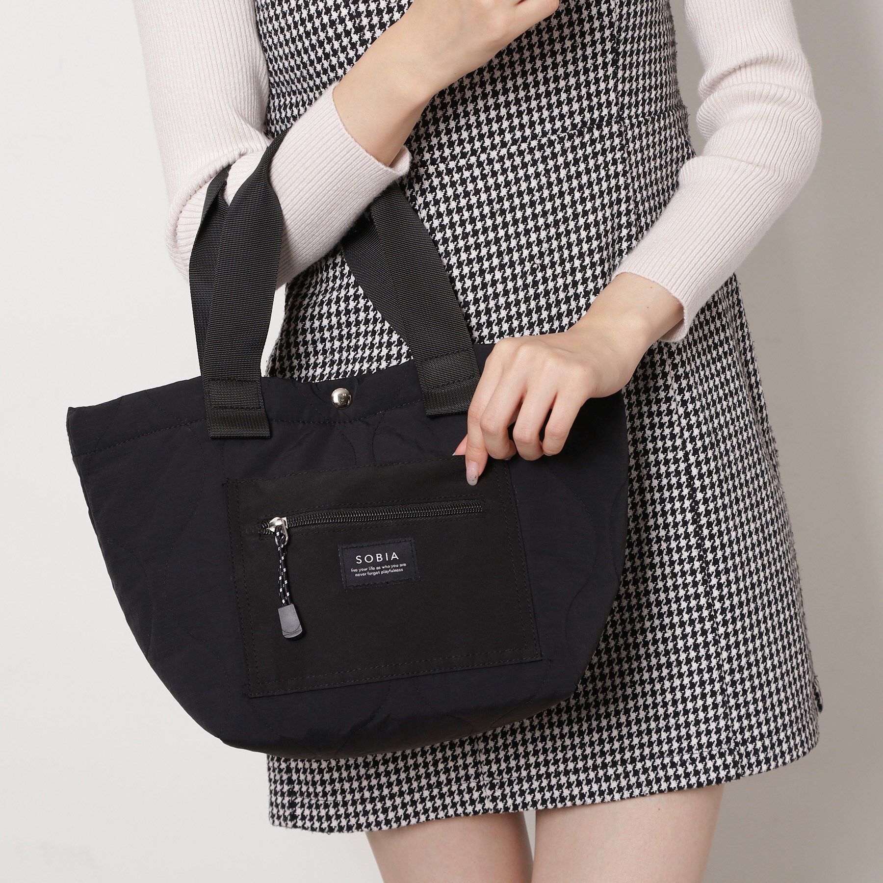 Ober Tashe「キルトプチバッグ」|トートバッグ|ブラック(019)