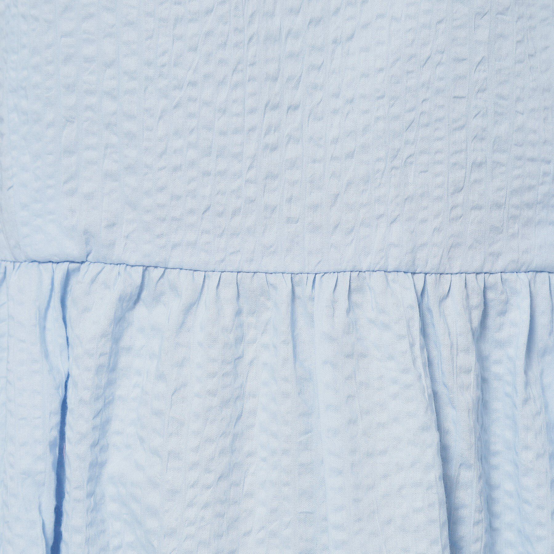 SunaUna「【涼し気！／サッカー素材】パフスリーブワンピース」|ワンピース|