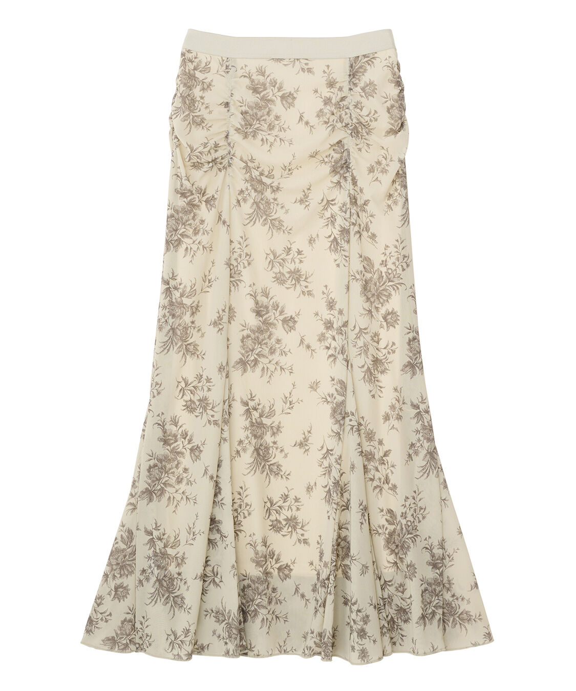 COCO DEAL「フラワープリントメッシュマーメイドスカート」|スカート|