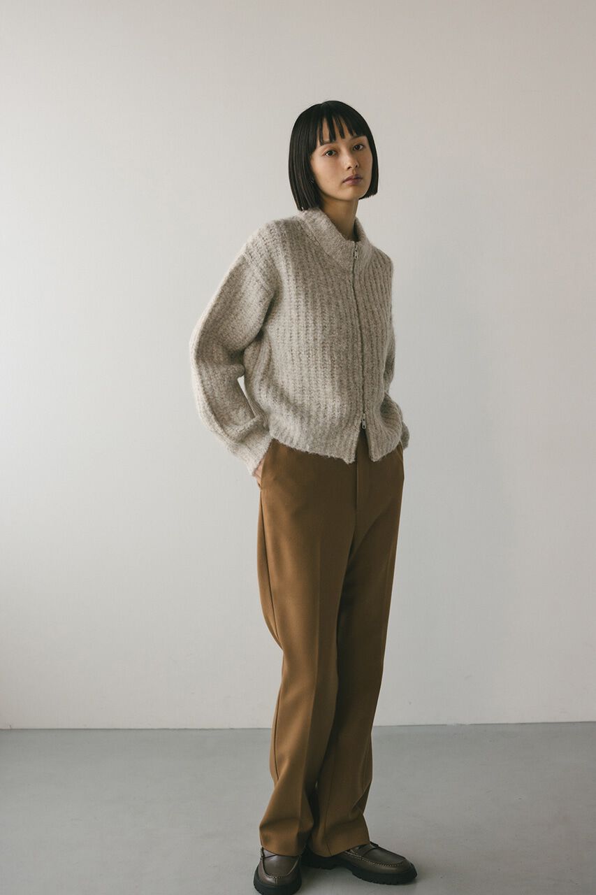 STYLEMIXER「ダブルジップラメニットカーデ」|カーディガン|