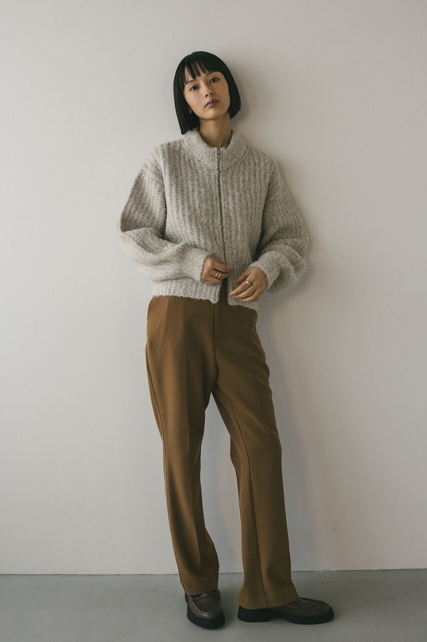 STYLEMIXER「ダブルジップラメニットカーデ」|カーディガン|