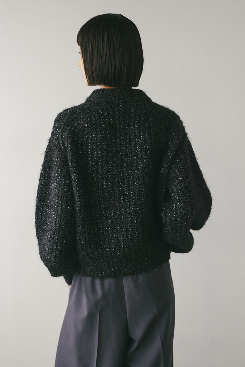 STYLEMIXER「ダブルジップラメニットカーデ」|カーディガン|