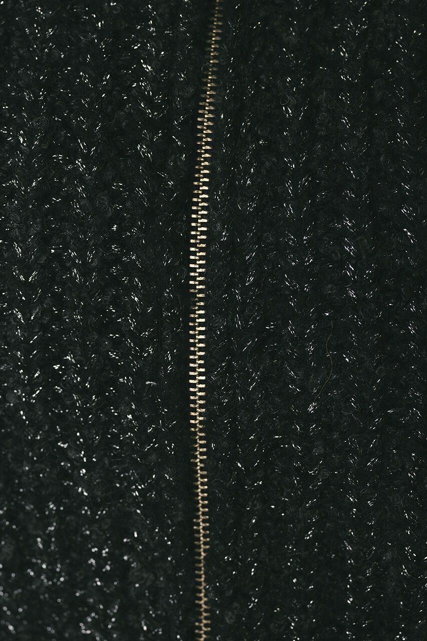 STYLEMIXER「ダブルジップラメニットカーデ」|カーディガン|