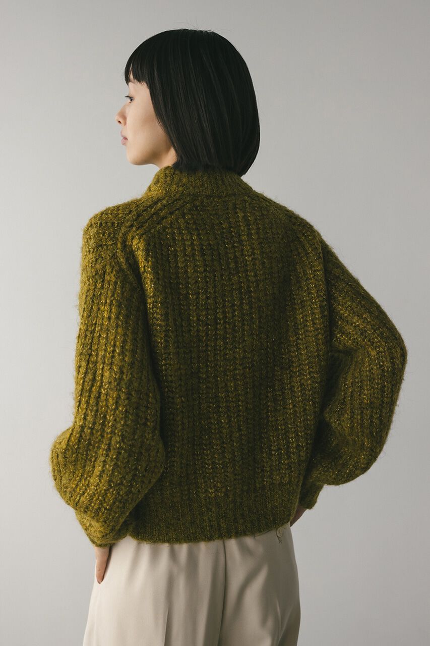 STYLEMIXER「ダブルジップラメニットカーデ」|カーディガン|