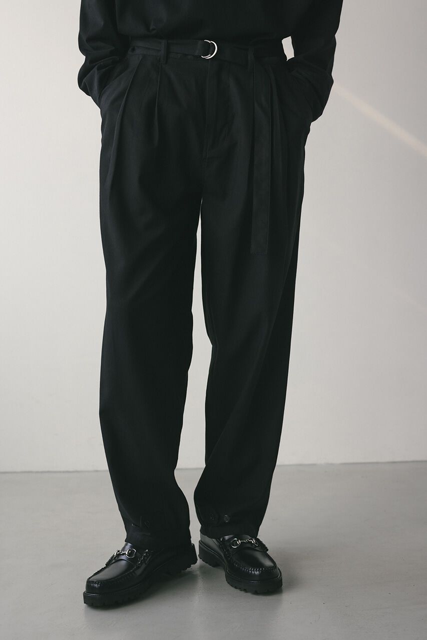 STYLEMIXER「フロントベルトタックイージーパンツ」|その他|BLK