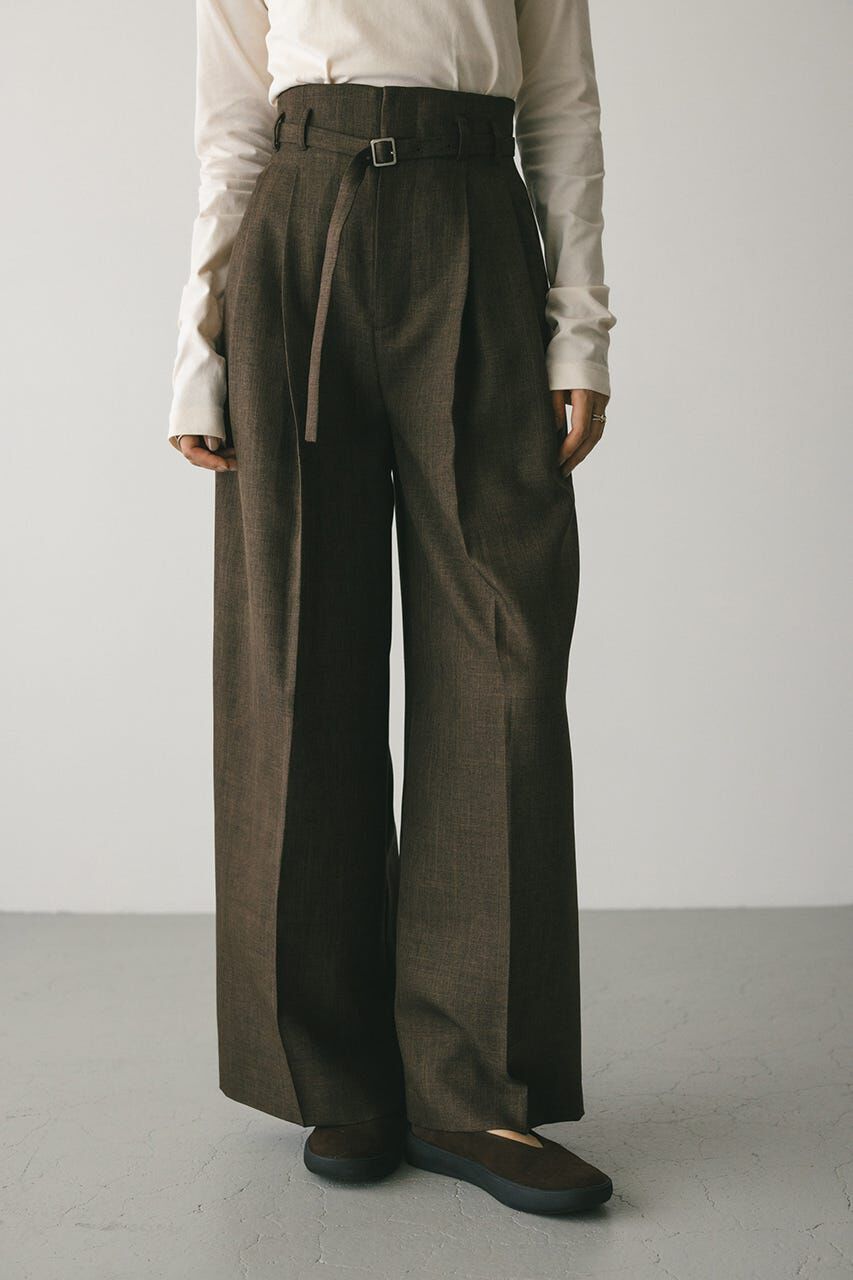 STYLEMIXER「ハイウエストワイドベルトパンツ」|その他|