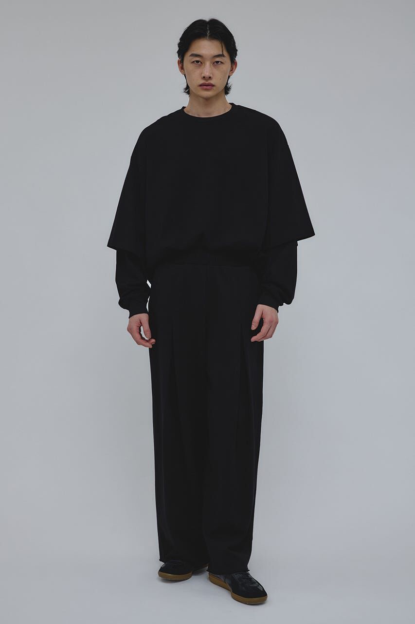 STYLEMIXER「ワイドタックスウェットパンツ」|その他|BLK