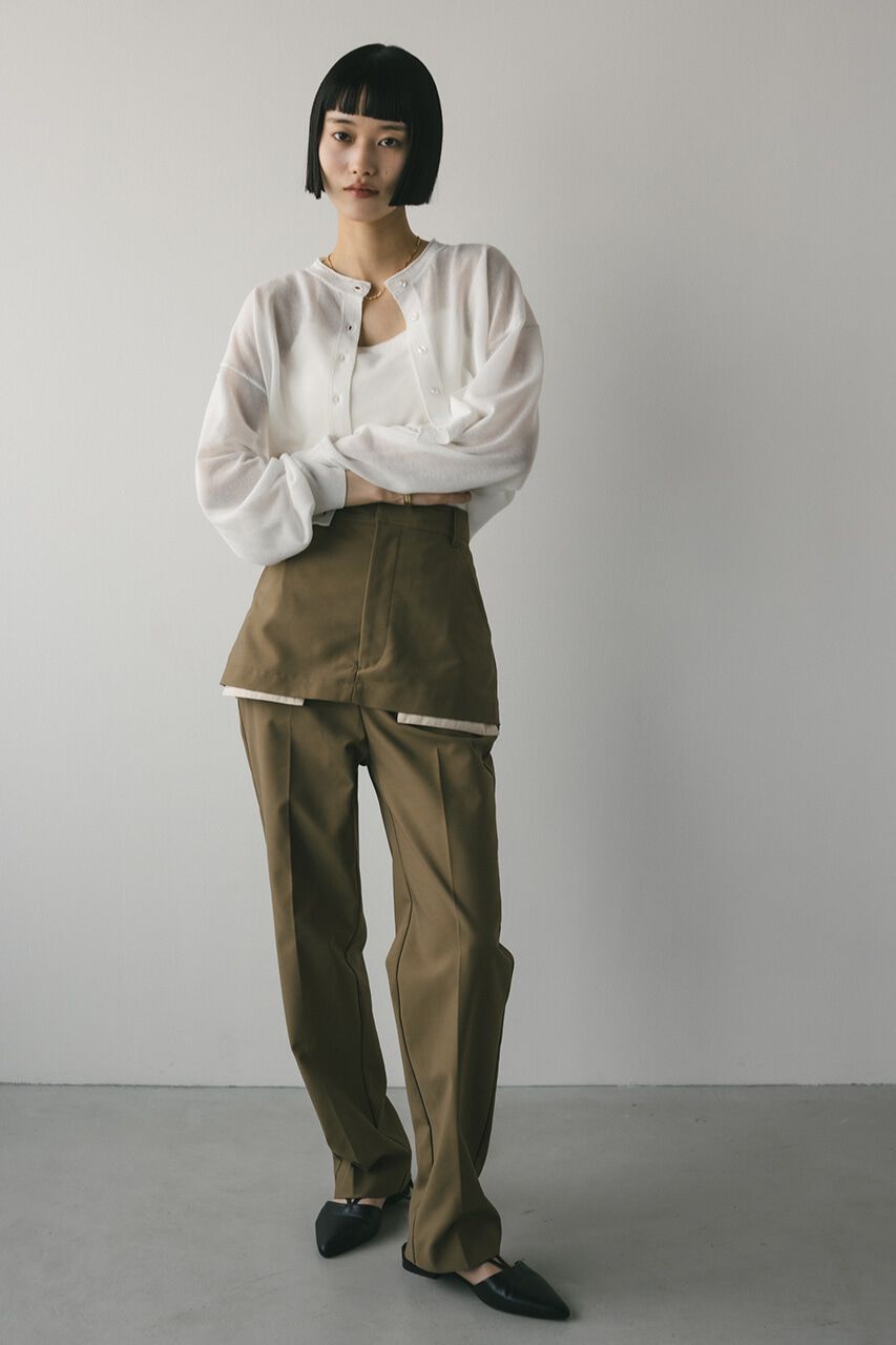 STYLEMIXER「シアーニットカーディガン」|カーディガン|