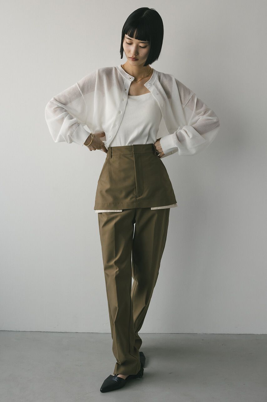 STYLEMIXER「シアーニットカーディガン」|カーディガン|