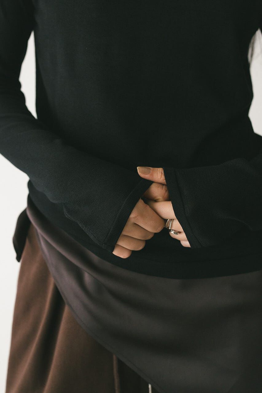 STYLEMIXER「バックストリングウォッシャブルニット」|ニット・セーター|