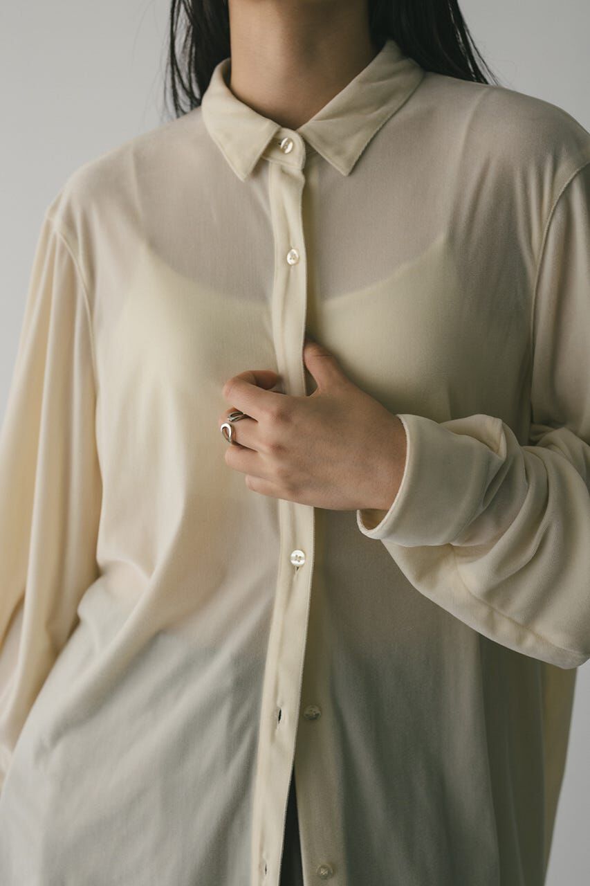 STYLEMIXER「ベロアルーズシャツ」|シャツ・ブラウス|