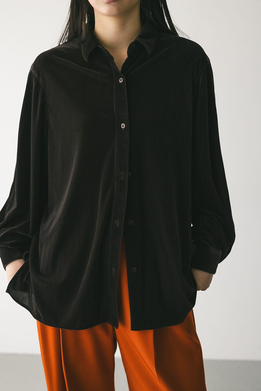 STYLEMIXER「ベロアルーズシャツ」|シャツ・ブラウス|