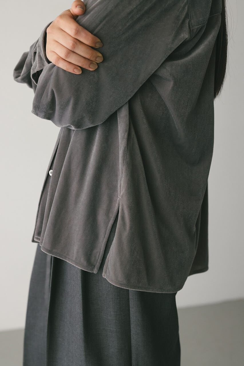 STYLEMIXER「ベロアルーズシャツ」|シャツ・ブラウス|