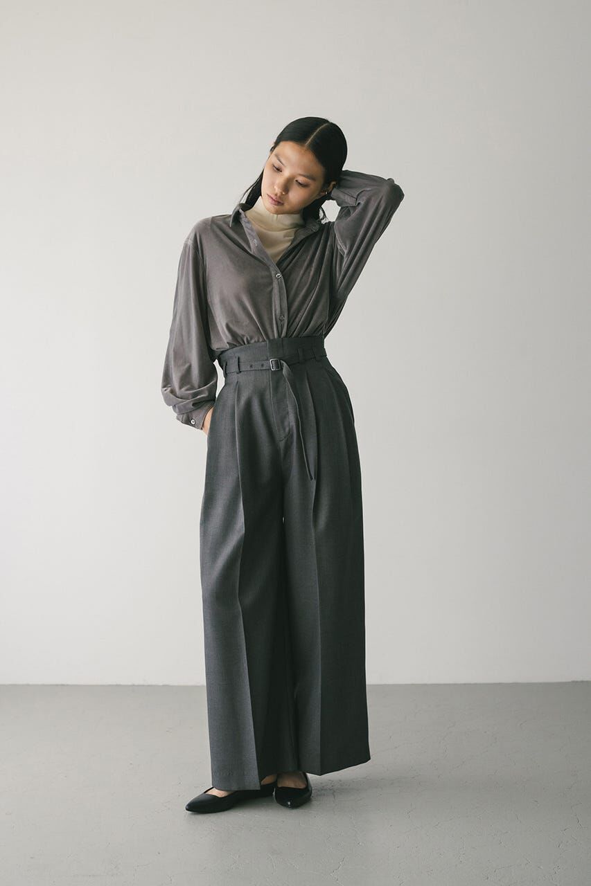 STYLEMIXER「ベロアルーズシャツ」|シャツ・ブラウス|