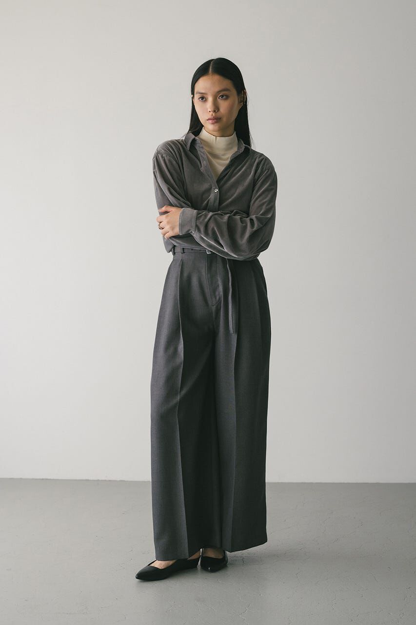 STYLEMIXER「ベロアルーズシャツ」|シャツ・ブラウス|