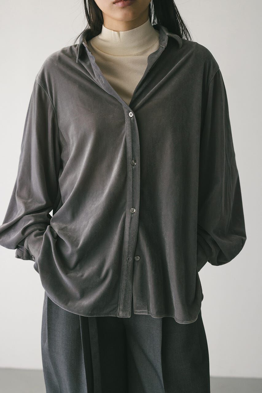 STYLEMIXER「ベロアルーズシャツ」|シャツ・ブラウス|