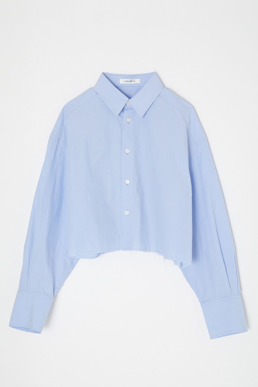 MOUSSY「CROPPED シャツ」|シャツ・ブラウス|BLU