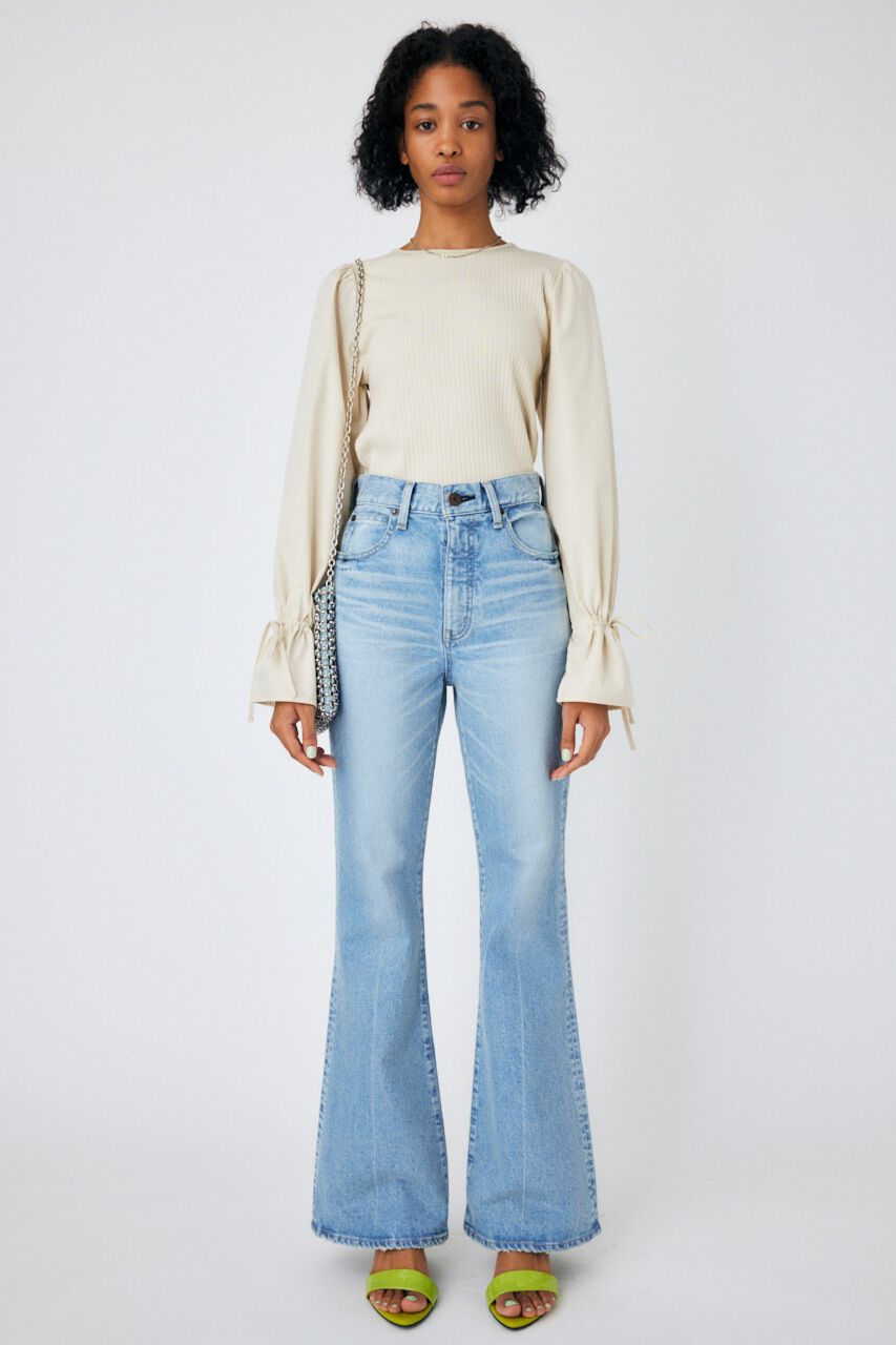 MOUSSY「MVS L/BLU FLARE」|デニム|L/BLU1