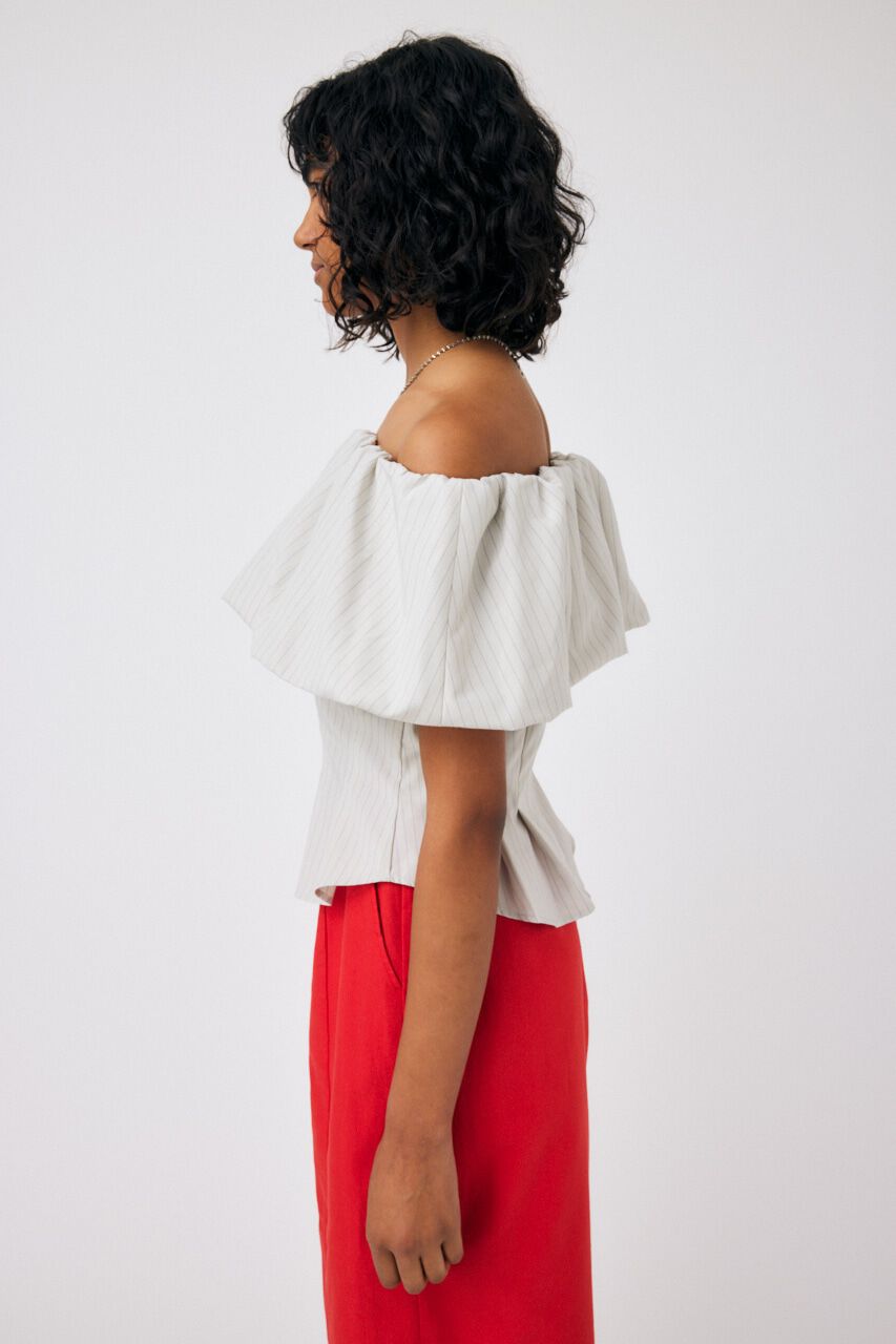 MOUSSY「OFF SHOULDER TUCK ブラウス」|その他|
