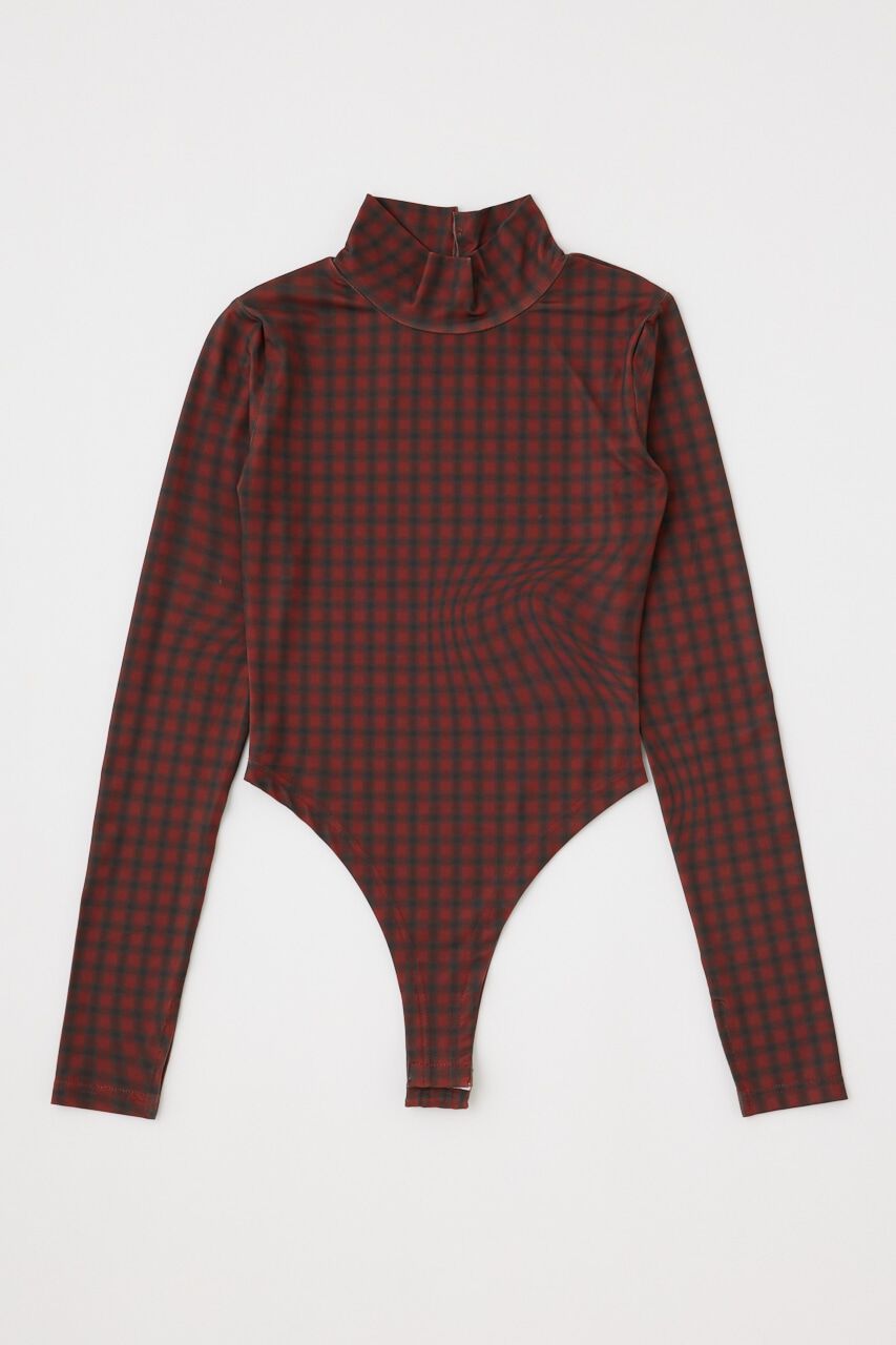 MOUSSY「MOTION CHECK ボティスーツ」|Tシャツ・カットソー|RED