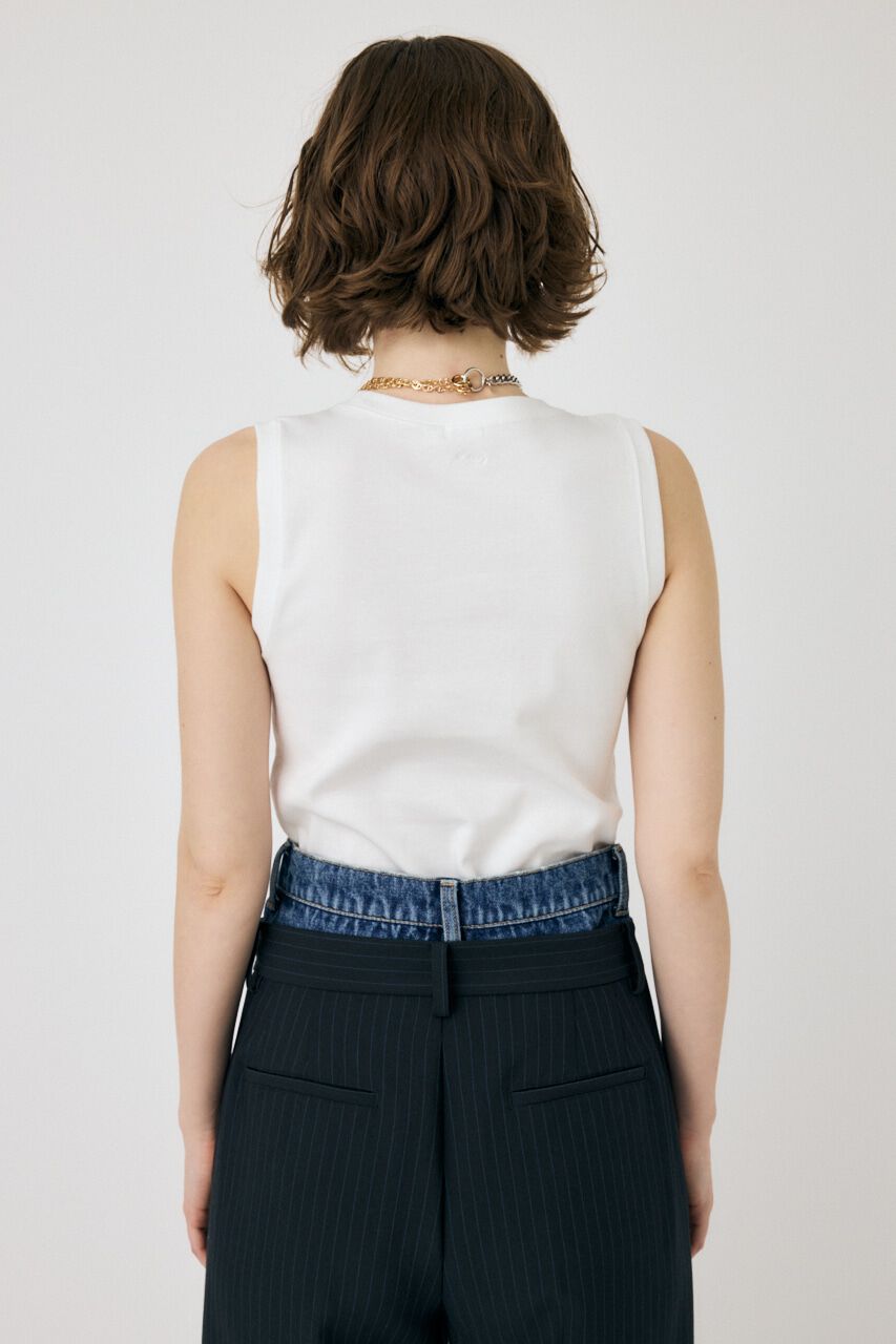 MOUSSY「SUVIN GIZA BASIC タンク」|Tシャツ・カットソー|