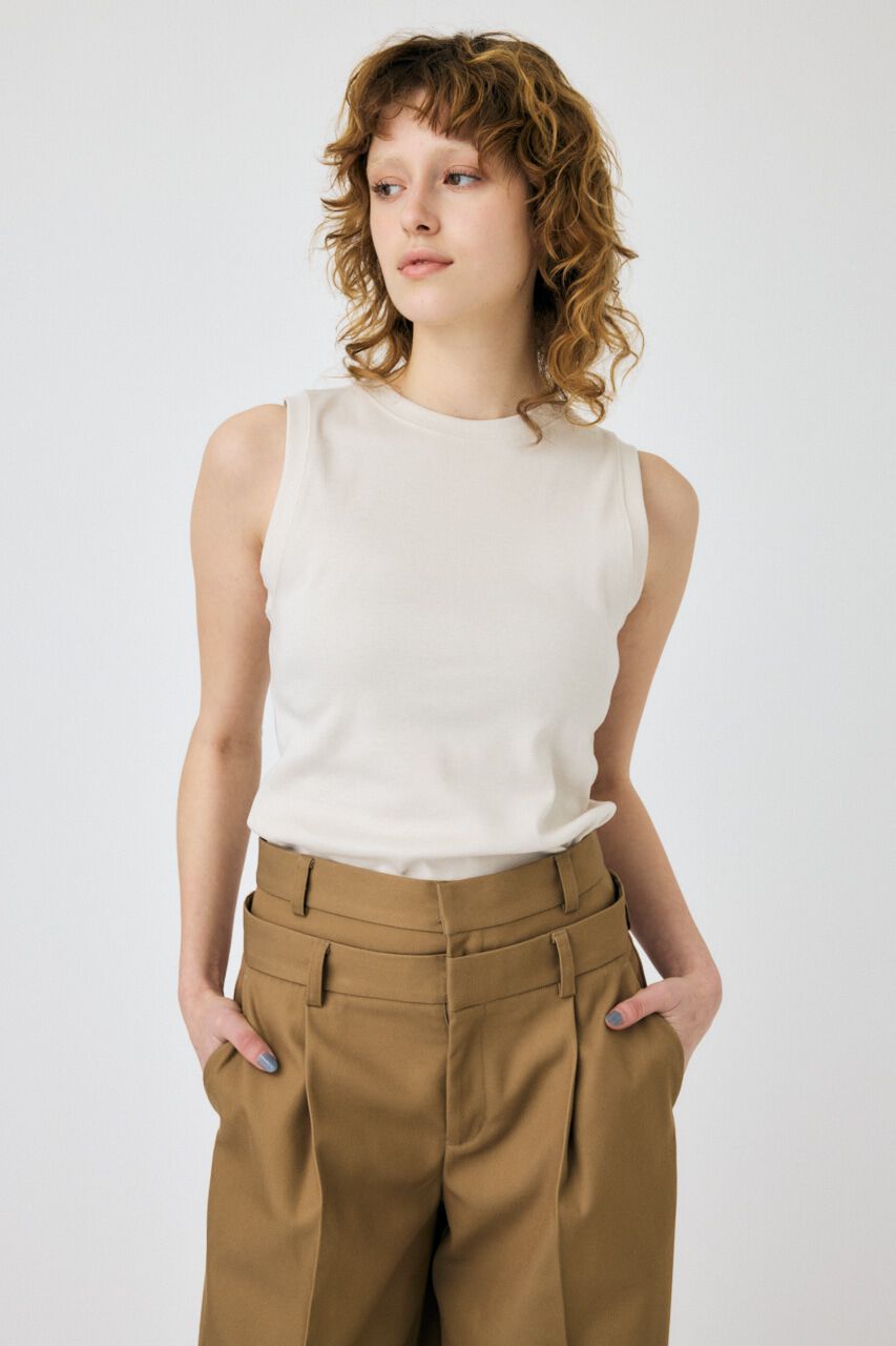 MOUSSY「SUVIN GIZA BASIC タンク」|Tシャツ・カットソー|