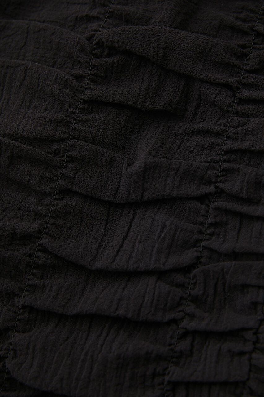 MOUSSY「オーガニックコットンボイル素材使用ギャザーキャミドレス」|ワンピース|