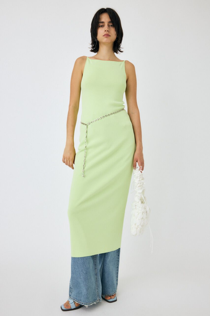 MOUSSY「BACKLESS ニットドレス」|ワンピース|LIME