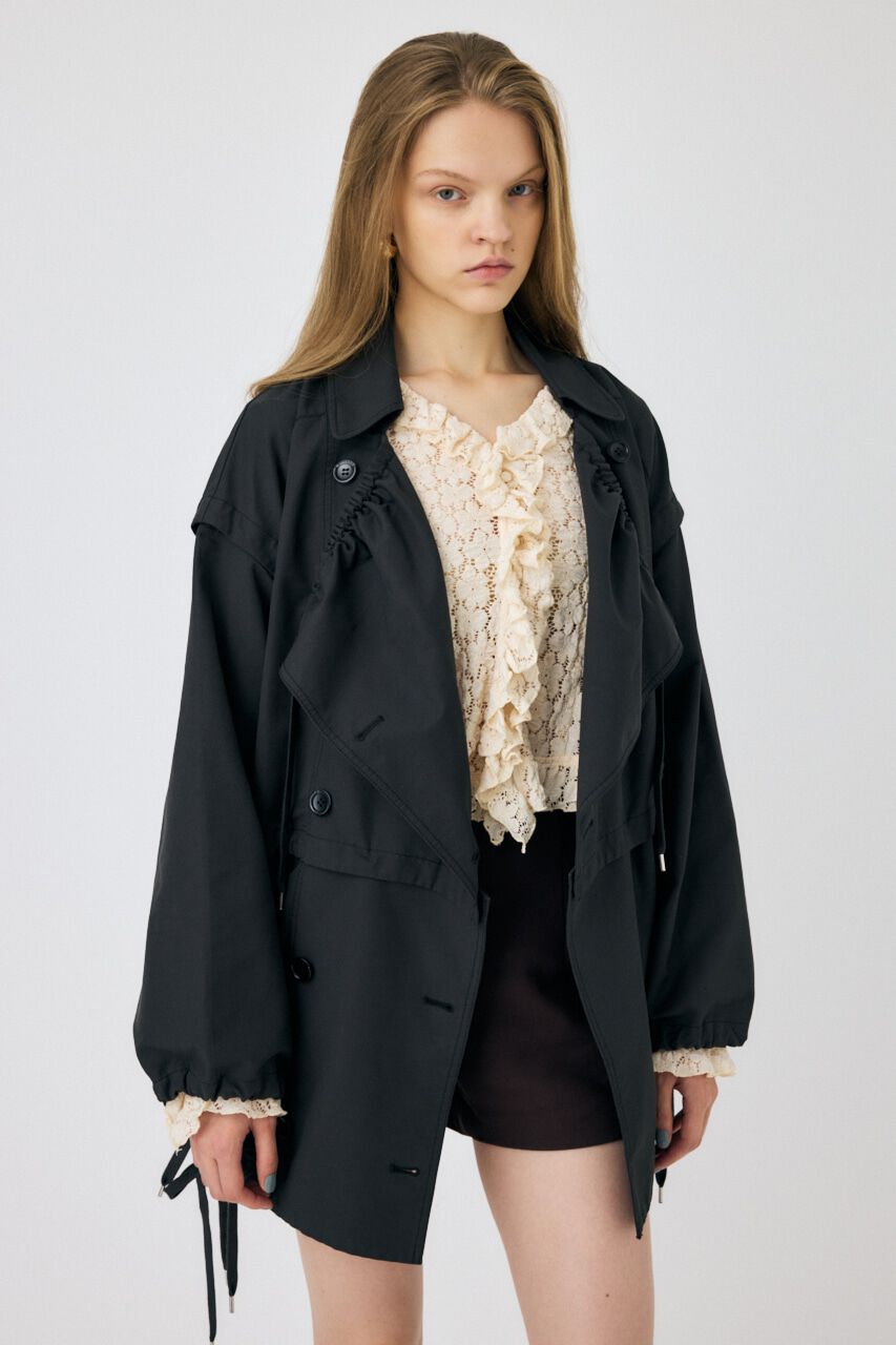 MOUSSY「OVER ベスト ＆ SHORT ジャケット」|その他|BLK