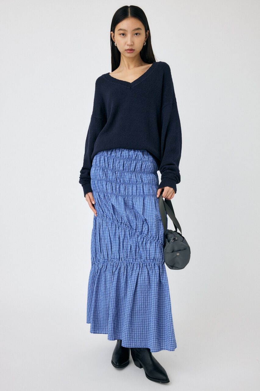 MOUSSY「PLAID GATHER スカート」|スカート|