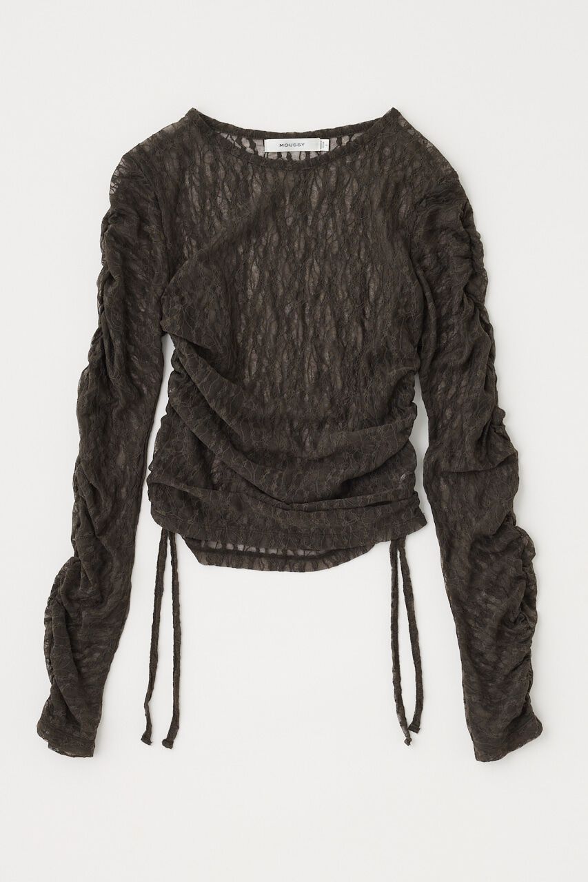 MOUSSY「SHIRRING レーストップス」|Tシャツ・カットソー|
