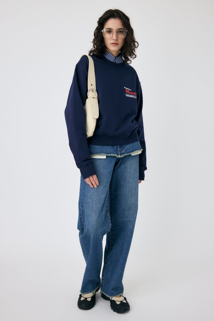 MOUSSY「LAYERED WIDE STRAIGHT デニム」|デニム|