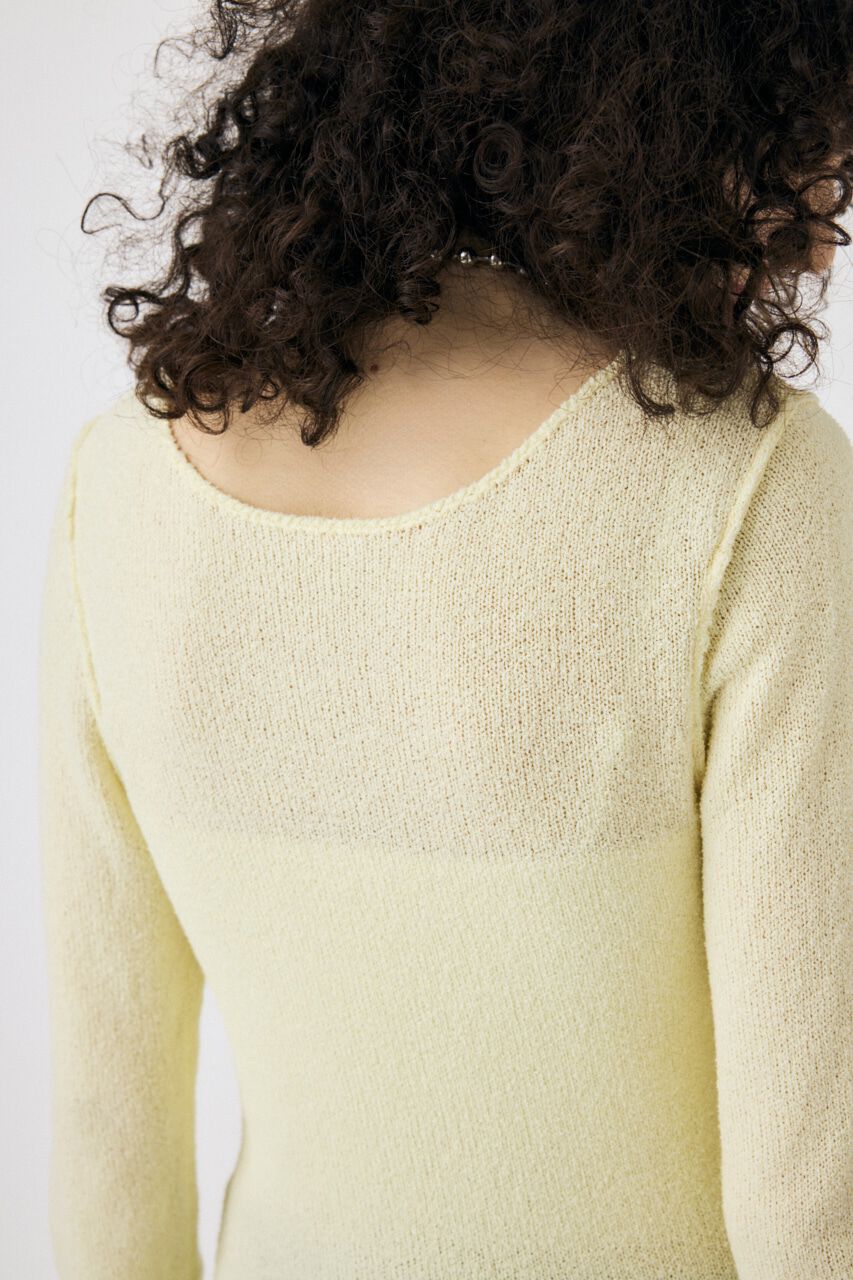 MOUSSY「LOOSE KNIT ロングスリーブTEE」|ニット・セーター|