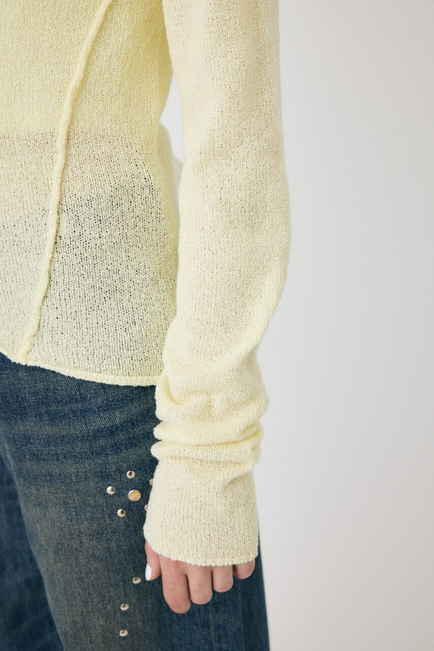 MOUSSY「LOOSE KNIT ロングスリーブTEE」|ニット・セーター|