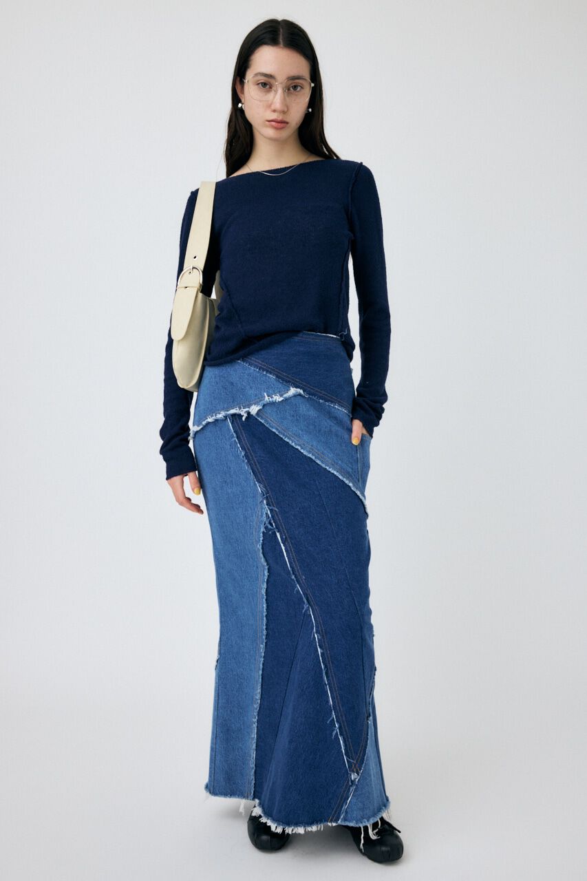 MOUSSY「LOOSE KNIT ロングスリーブTEE」|ニット・セーター|