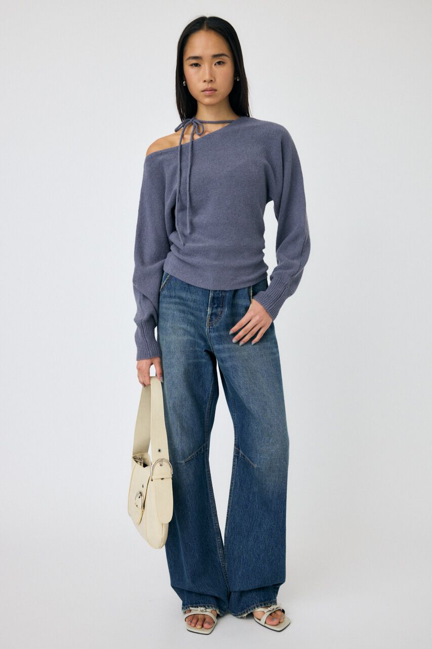 MOUSSY「DROP WAIST CURVE ストレート」|デニム|