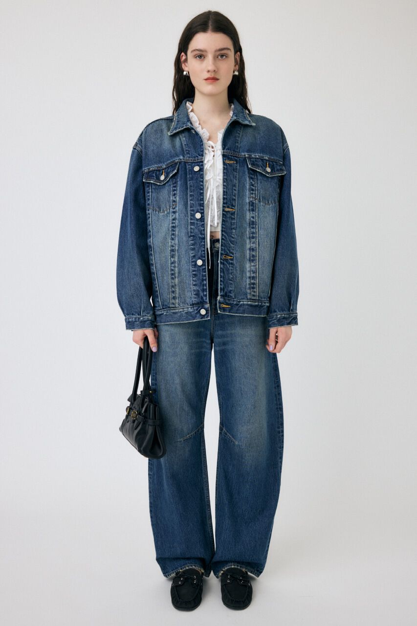 MOUSSY「DROP WAIST CURVE ストレート」|デニム|