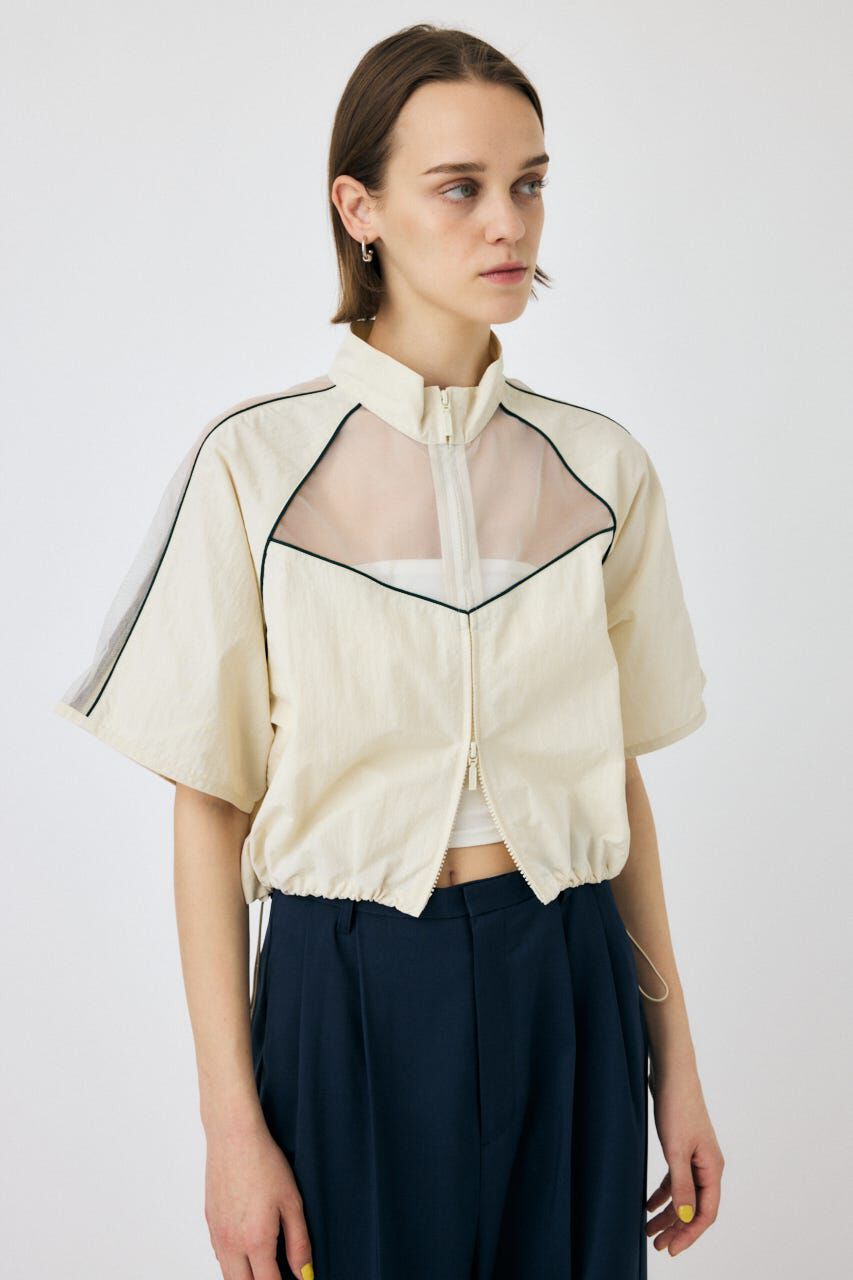 MOUSSY「PIPING HALF SLEEVE トラックジャケット」|その他|