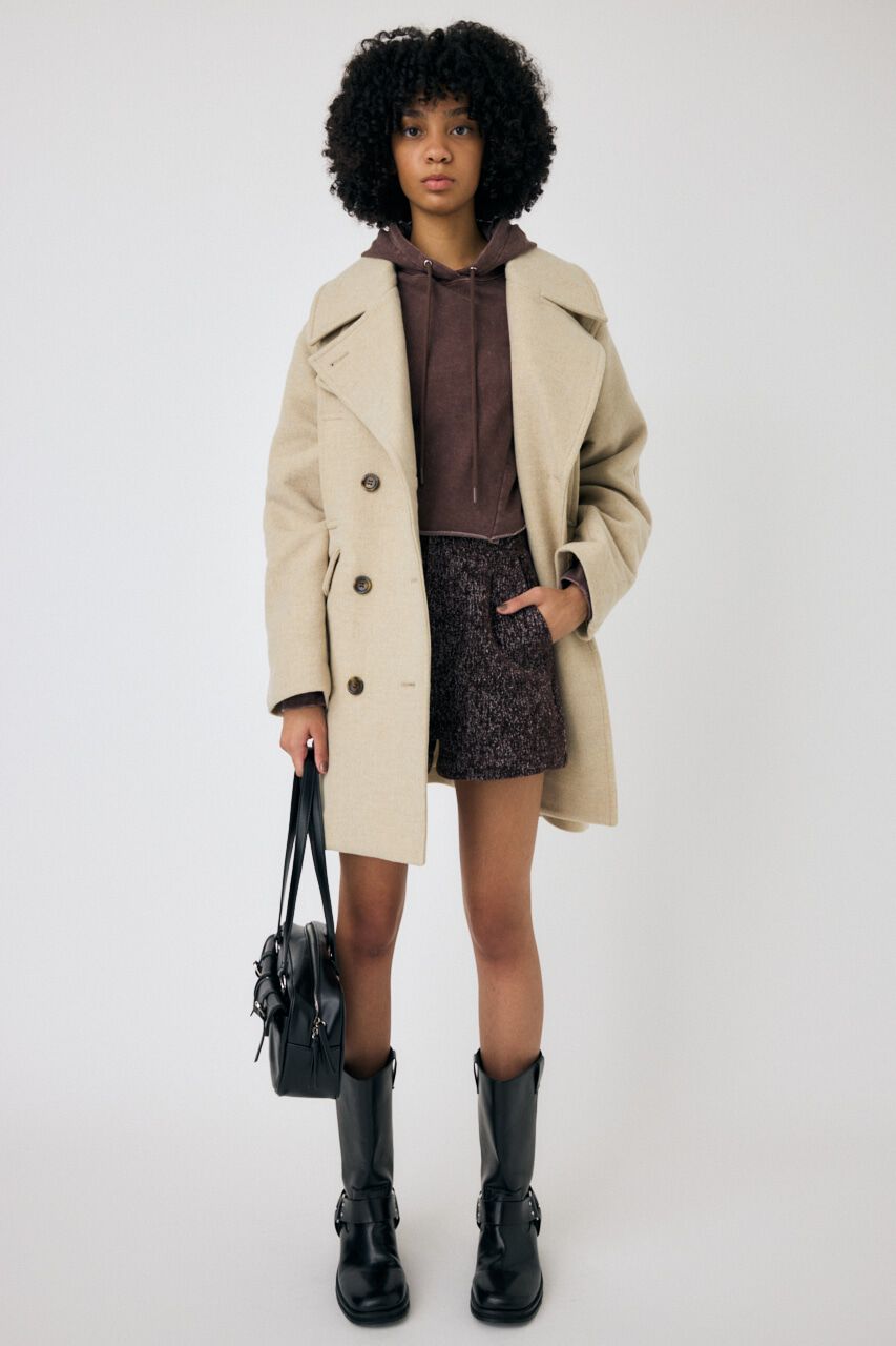 MOUSSY「HW TWEEDY ショーツ」|デニム|