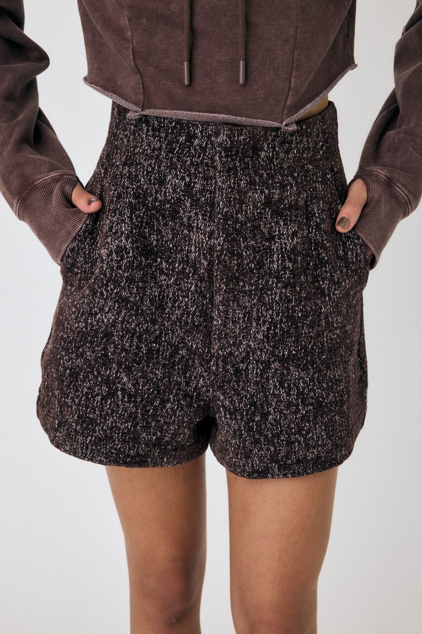 MOUSSY「HW TWEEDY ショーツ」|デニム|