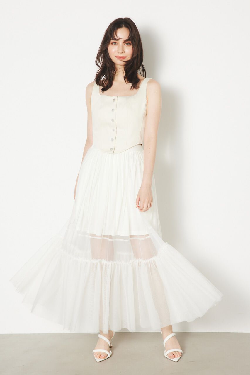 rienda「ラウンドヘムビスチェTOP」|その他|