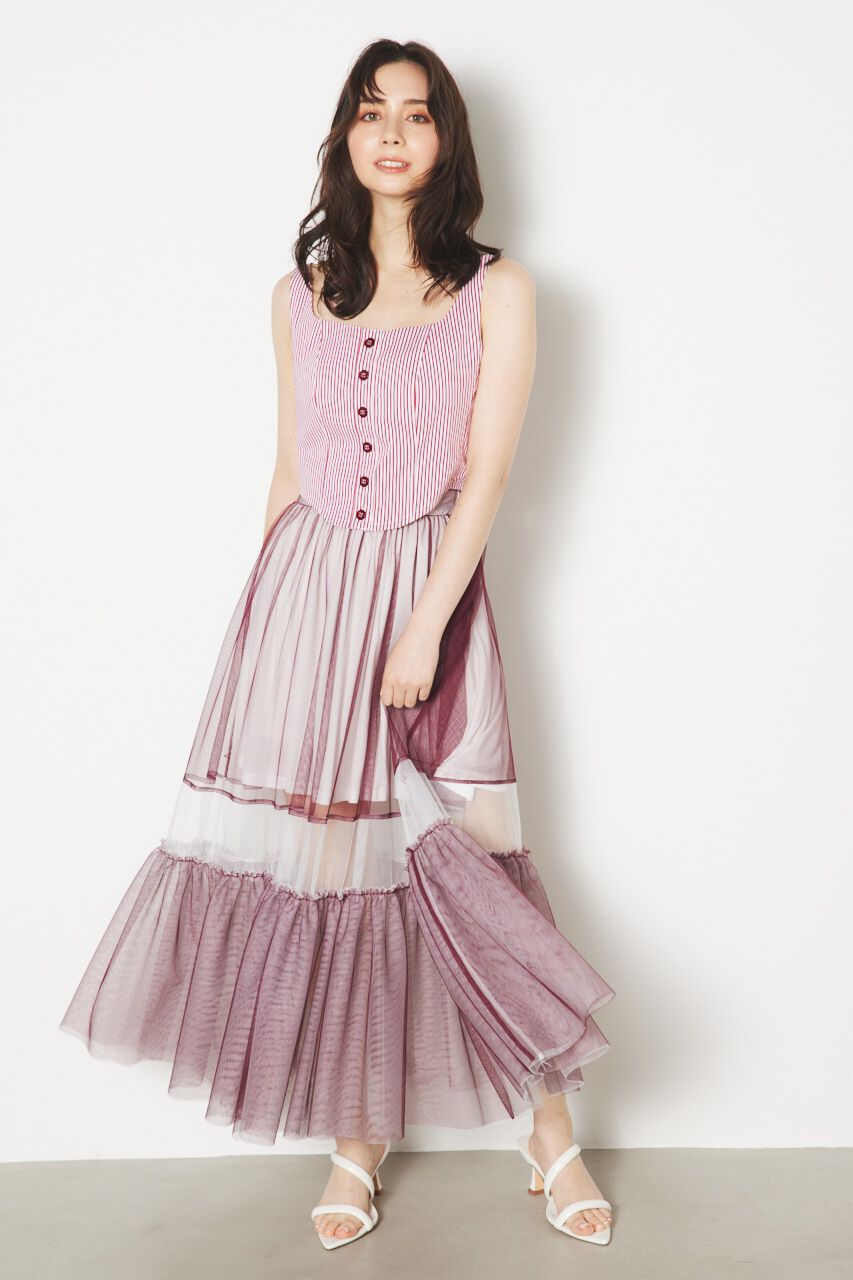 rienda「ラウンドヘムビスチェTOP」|その他|