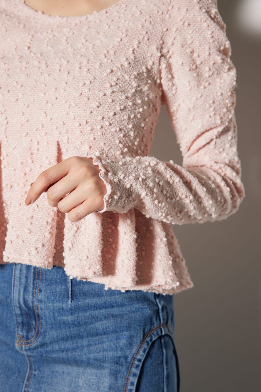 rienda「カットレースペプラムトップス」|Tシャツ・カットソー|