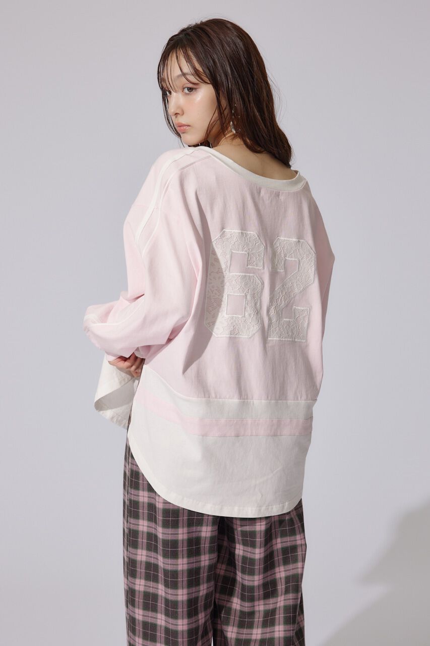 rienda「ユニフォームレディーロンT」|Tシャツ・カットソー|