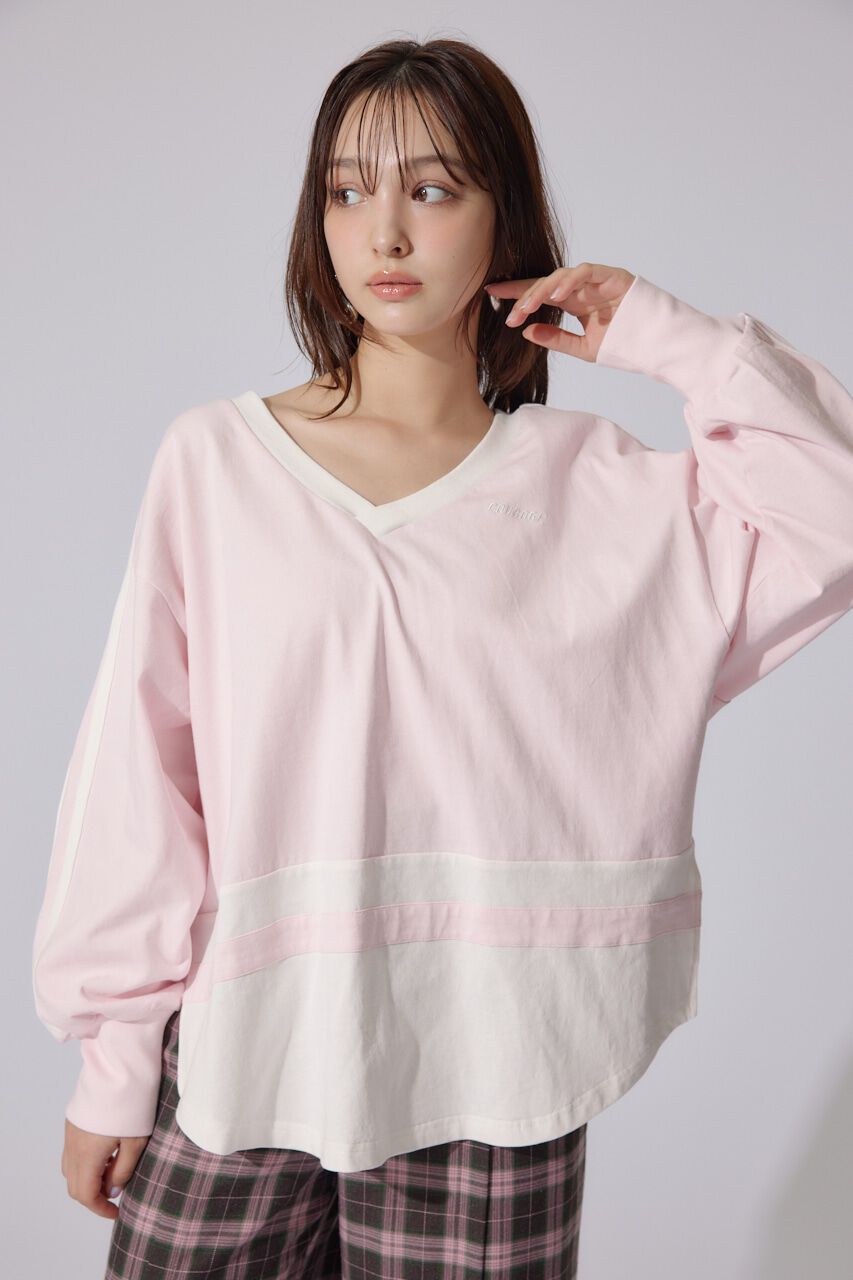 rienda「ユニフォームレディーロンT」|Tシャツ・カットソー|