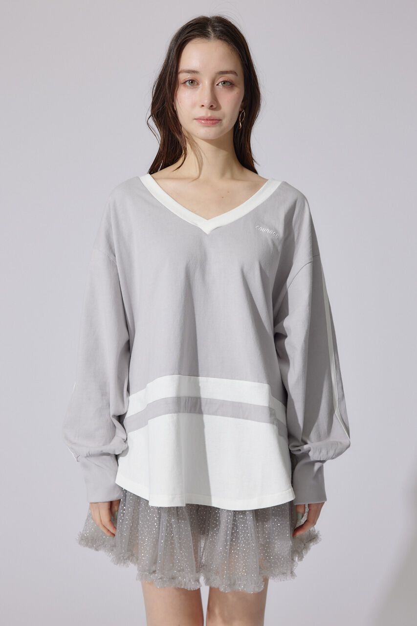 rienda「ユニフォームレディーロンT」|Tシャツ・カットソー|