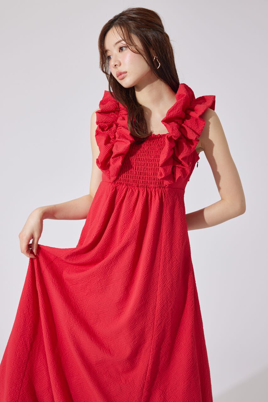 rienda「バルーンフリルスリーブワンピース」|ワンピース|