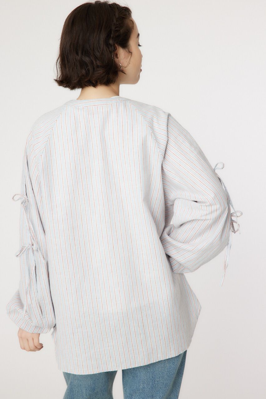 RODEO CROWNS「リネン アームリボンシャツ」|シャツ・ブラウス|