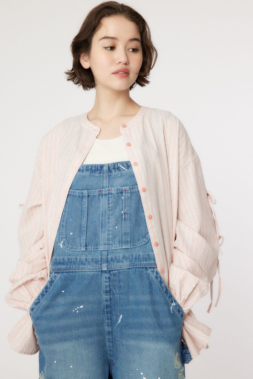 RODEO CROWNS「リネン アームリボンシャツ」|シャツ・ブラウス|柄ORG5