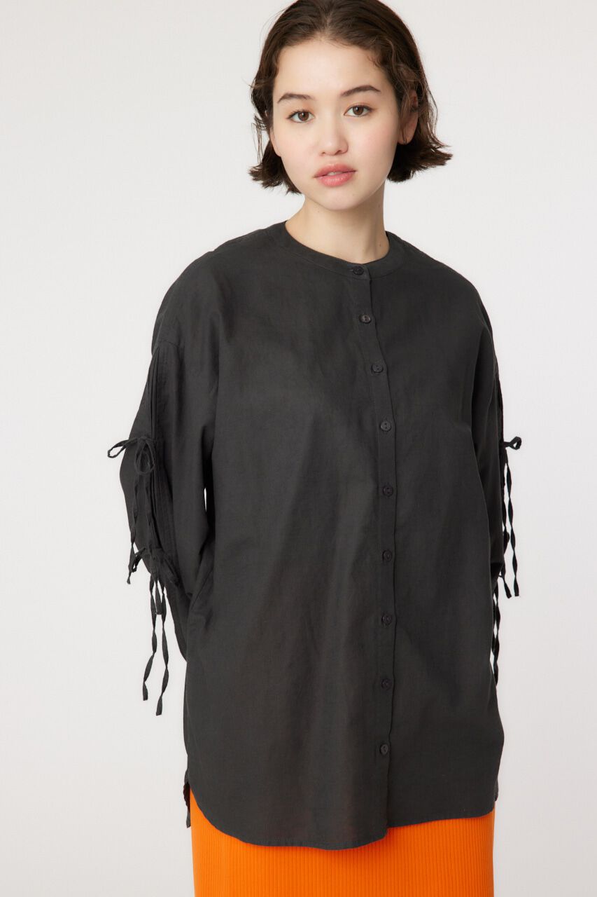 RODEO CROWNS「リネン アームリボンシャツ」|シャツ・ブラウス|C.GRY